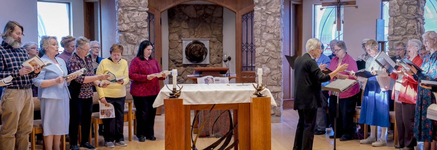Sisters and Associates sing and share blessings